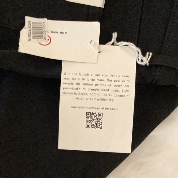 AG Women’s Soft Jean- The Farrah High Rise Skinny Ankle Black size 26 regular - Picture 6 of 9